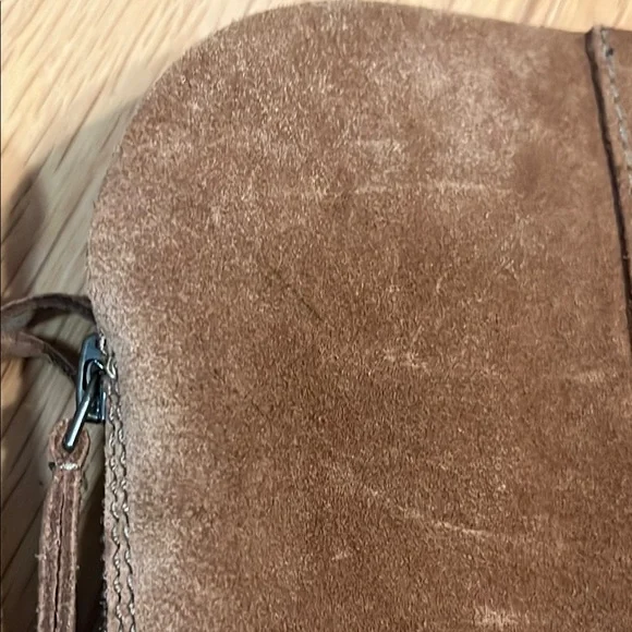 Naughty Monkey Brown Heeled Stride Suede Boots Size 7.5 - Picture 11 of 16